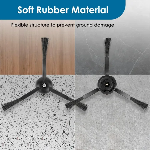 Miniatura 5 de Paquete de 4 cepillos laterales para Roborock Q5 Max+, S8 MaxV Ultra, Q5 Pro, Q8 Max+, Q Revo, Qrevo Pro, Qrevo S, Qrevo Slim, Qrevo Master, S8 Pro