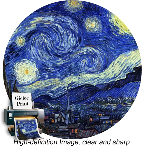 Miniatura 531 de A&T ARTWORK Campo de trigo con cipreses de Van Gogh Las reproducciones de arte clásico mundial, impresiones en lienzo giclée para decoración