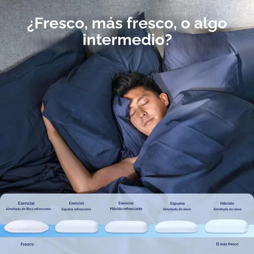 Miniatura 5 de Almohada de espuma viscoelástica de Casper Sleep Essential con enfriamiento, tamaño estándar – Espuma viscoelástica firme con cubierta