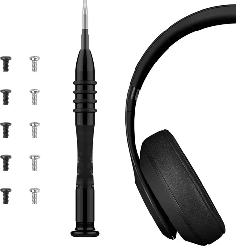 Geekria Herramienta de reparación de repuesto para diadema con 10 tornillos + kit de herramientas de destornillador, herramienta de fijación