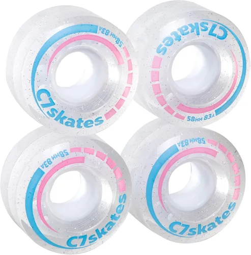 Miniatura 4 de C SEVEN C7skates Premium - Ruedas para patines (aguamarina)