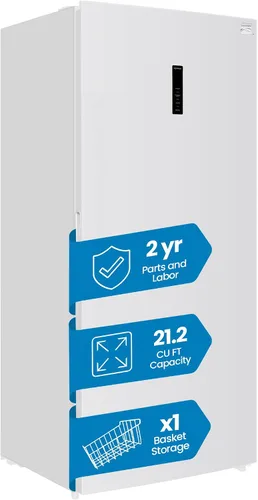 Miniatura 8 de Kenmore - Congelador vertical de 21.0 pies cúbicos de capacidad, refrigerador/congelador convertible, 4 estantes, listo para garaje, almacenamiento