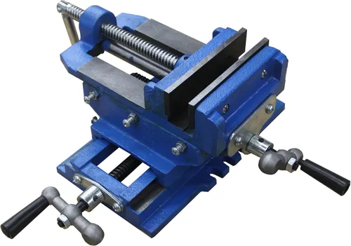 HFS(R) Tornillo de Banco Deslizante Cruzado de 3" para Taladro Fresado de Metal de 2 Vías X-Y Máquina de Sujeción Resistente