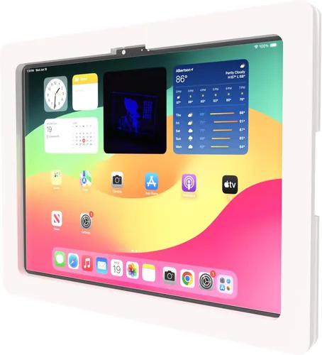 Miniatura 11 de Carcasa VESA acrílica antirrobo para Apple iPad mini 4/5 de 8 pulgadas con kit de montaje en pared y cable de carga en ángulo de 90 grados