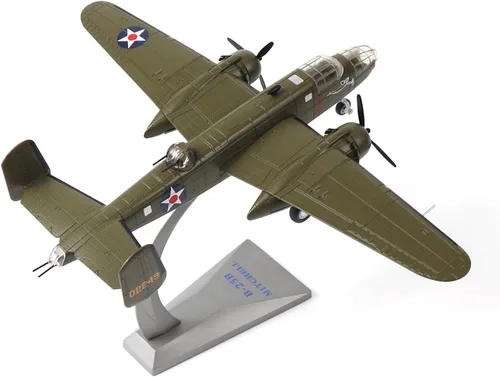 Miniatura 13 de NUOTIE Escala 1/72 B-17 Fortress Bomber (pintura verde) Pre-construcción de avión de guerra vintage de la Segunda Guerra Mundial avión de guerra