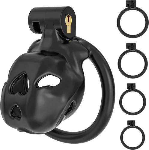 Miniatura 13 de Love 1.0 - Jaula de castidad – Dispositivo de castidad masculina de resina ligera con bloqueo invisible, equipo de bondage para hombres, diseño