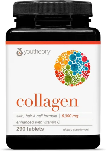Miniatura 11 de Tabletas de colágeno Youtherory, RC.00300.US, Fórmula Avanzada con Vitamina C, 1