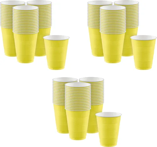 Miniatura 14 de Amscan Vasos de plástico color rojo manzana prémium (18 onzas), 50 unidades, apilables, resistentes y ecológicos, color vibrante y máxima durabilidad