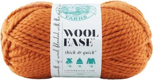 Miniatura 72 de Lion Brand Yarn - Ovillo de lana Wool-Ease Thick & Quick color fuerza aérea