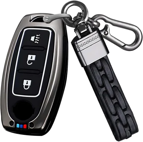Miniatura 7 de SANRILY Funda luminosa de 3 botones para llavero Nissan Infiniti X-Trail Rogue Altima Quest Pathfinder Sentra Patrol CIMA Fuga Armada Teana Murano