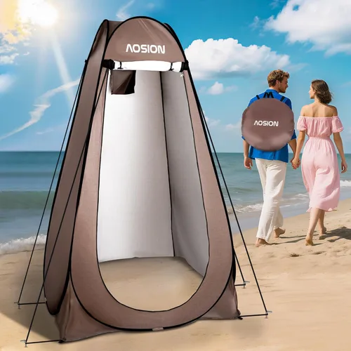 Miniatura 11 de Pop Up Privacy Shower Tent, Portable Changing Dressing Room with Carry Bag, Waterproof Sun Shelter for Camping, Beach, Hiking & Outdoor Activities.