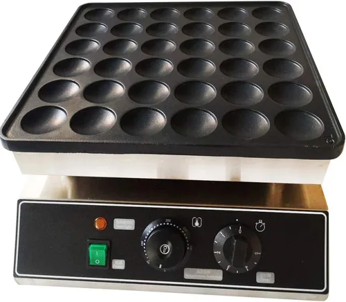 Miniatura 11 de Máquina eléctrica antiadherente para hacer gofres comercial, mini panqueques holandesa, panadero, salud y hogar, multifunción, mini máquina 50pcs