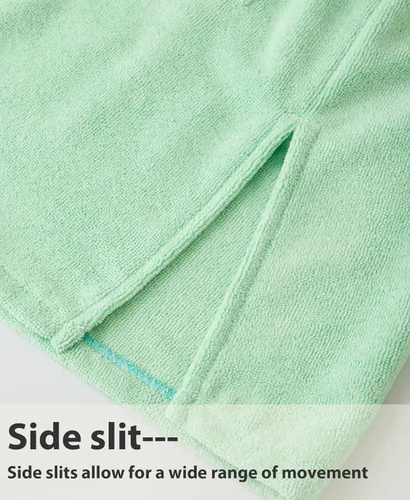 Miniatura 5 de MissShorthair Bata de toalla con capucha para niños, cubierta de playa con cremallera, bata cambiadora de natación para niños, poncho de baño