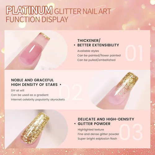 Miniatura 6 de Finger Secret - Juego de 9 colores de esmalte de uñas de gel Ombre Pat, paleta de esmaltes de gel con 20 esponjas de uñas para arte de uñas de gel