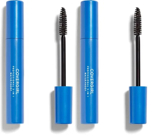 Miniatura 7 de COVERGIRL Máscara profesional impermeable 3 en 1, muy negra 225, (el embalaje puede variar), 0.3 onzas líquidas (paquete de 1)