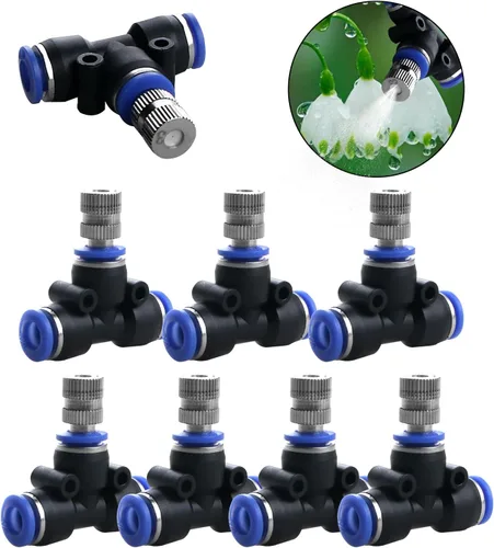 Miniatura 3 de Boquilla de manguera de latón de 3 pulgadas, resistente, rociador giratorio ajustable y boquilla de manguera de descarga de columna de agua fuerte
