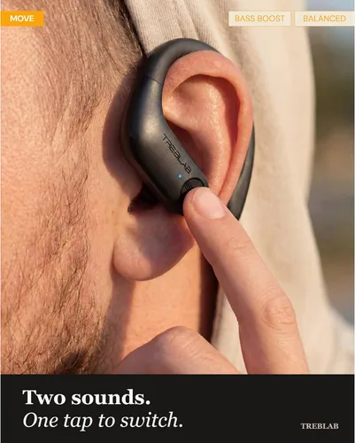 Miniatura 10 de TREBLAB X3 Pro - Auriculares inalámbricos para entrenamiento con ganchos cómodos, Bluetooth 5.3, graves potentes, aislamiento de ruido, 145 horas