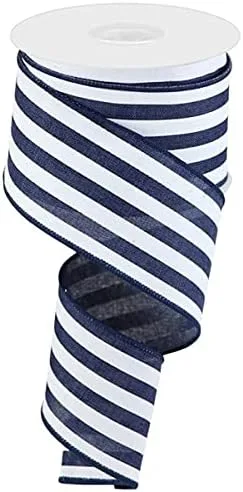 Miniatura 7 de Cinta de borde con alambre de rayas verticales, 10 yardas (negro, blanco, 1.5 pulgadas)