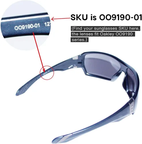 Miniatura 5 de Walleva - Lentes de repuesto para gafas de sol Oakley Offshoot, 8 opciones disponibles