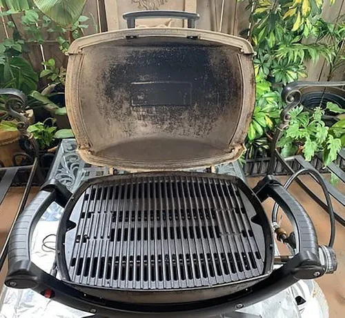 Miniatura 6 de 7582 Parrilla para Weber Baby Q, Accesorios Weber Q1000, Q1200, Q1400, Q100, Q120, Q140, 386001, 386002, Hierro Fundido Esmaltado Mate, Negro