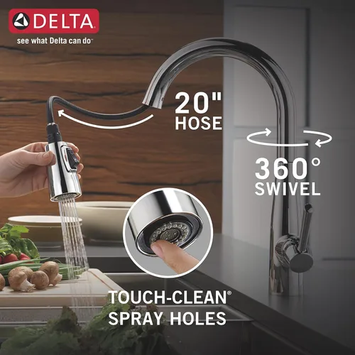 Miniatura 5 de DELTA, Rivet - Lavaplatos de cocina de 33 pulgadas con estación de trabajo, montaje superior, acero inoxidable de calibre 16, cuenco individual +