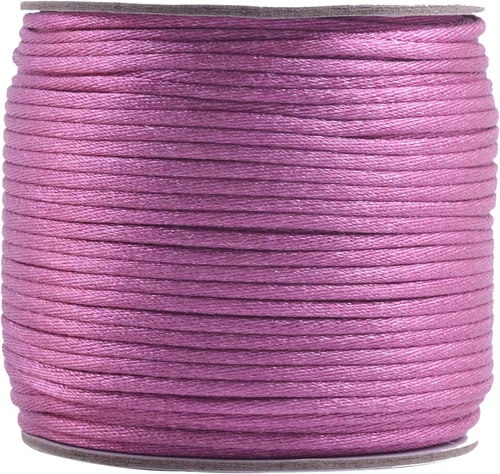 Miniatura 61 de KONMAY 80 Yardas 1.0mm Cordón Rattail de Nylon Satén Seda Trim Hilo para Cuentas para Nudos Chinos, Kumihimo, Trabajo con Cuentas, Macramé, 2-Azul