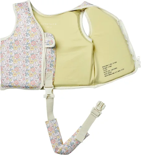 Miniatura 6 de SUNNYLiFE Chaleco de natación, 1-2 años, Into The Garden Ditsy Floral, EPE/caucho natural/poliéster, 13.39 x 12.6 x 1.77 pulgadas, 1.27 libras