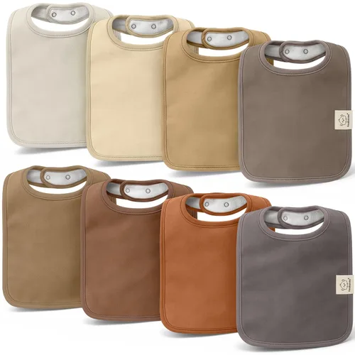 Miniatura 17 de KeaBabies Paquete de 8 baberos orgánicos para bebés para niños y niñas - Baberos súper absorbentes de algodón para bebé niña y niño, baberos