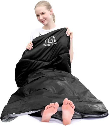 Miniatura 6 de Versión mejorada de tamaño XL del saco de dormir para acampar 4 estaciones, cálido y fresco, peso más ligero, adultos y niños pueden utilizar bolsa