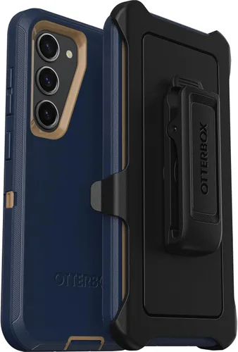 Miniatura 10 de OtterBox Funda para Galaxy S23 (solamente) - Serie Defender - Negro, resistente y duradera - con protección de puerto - Incluye soporte de clip