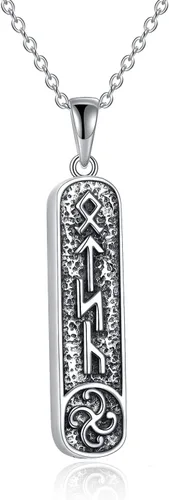 YFN Collar de urna para cenizas de plata de ley con forma de dragón, martillo de Thors, áxeruna, dije de urna de cremación, regalos conmemorativos