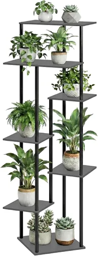 Miniatura 8 de Soporte para plantas de interior de 6 niveles de metal para múltiples macetas, soportes altos para flores de esquina para sala de estar, balcón