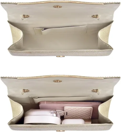 Miniatura 6 de TINDTOP - Bolsos de mano para mujer, formales para noche, de ante, con hombro, tipo sobre, para fiesta, bolsos cruzados, para boda, cóctel, bailes