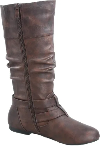 Miniatura 2 de Forever Sonny-54 - Botas de equitación para mujer con hebilla y puntera redonda