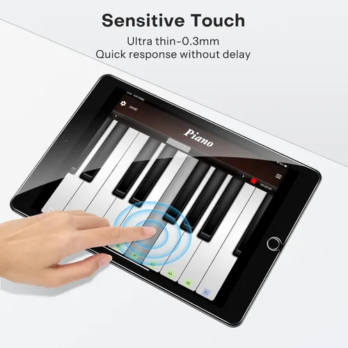 Miniatura 9 de OMOTON Paquete de 2 protectores de pantalla compatibles con iPad de 9ª, 8ª, 7ª generación (10.2 pulgadas, iPad 9/8/7, 2021 y 2020 y 2019) compatible