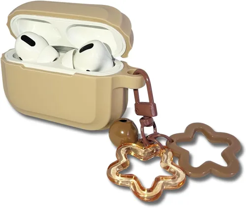 Clouds - Funda de TPU compatible con AirPods Pro (primera generación) con llavero, bonita funda protectora flexible a prueba de golpes para AirPods