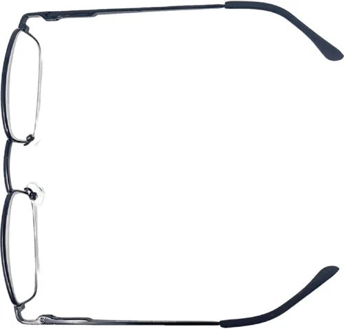 Miniatura 4 de The Winston - Gafas de lectura rectangulares de metal, unisex, medio lector, tramposos rectangulares