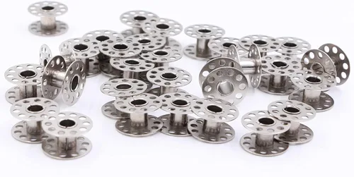 Miniatura 4 de Bobinas de máquina de coser – 30 unidades clase 15 bobinas de metal juego de bobinas de 0.787 in x 0.394 in accesorios de repuesto para máquinas