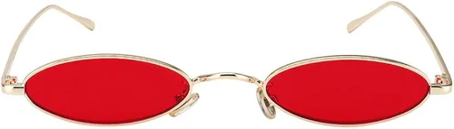 Miniatura 5 de MEETSUN Gafas de sol ovaladas vintage con marcos de metal pequeños, lentes góticos de diseño