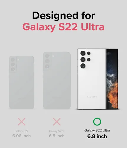 Miniatura 2 de Ringke Fusion-X para Samsung Galaxy S22 Ultra Funda [Recortes Precisos para Lentes de Cámara] Parachoques Mejorado Resistente Uso Rudo a Prueba