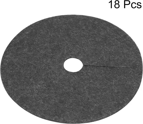 Miniatura 3 de MECCANIXITY Anillo de mantillo de árbol de 5.9 pulgadas, protector de árbol no tejido, cubierta de plantas para control de malezas, barrera redonda