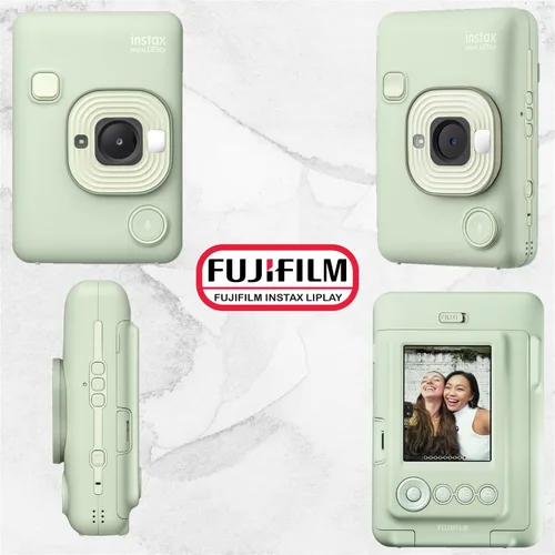 Miniatura 3 de Paquete de cámara instantánea híbrida Fujifilm INSTAX Mini LiPlay con 20 hojas de película Fujifilm INSTAX Mini, tarjeta microSD de 32GB, cable