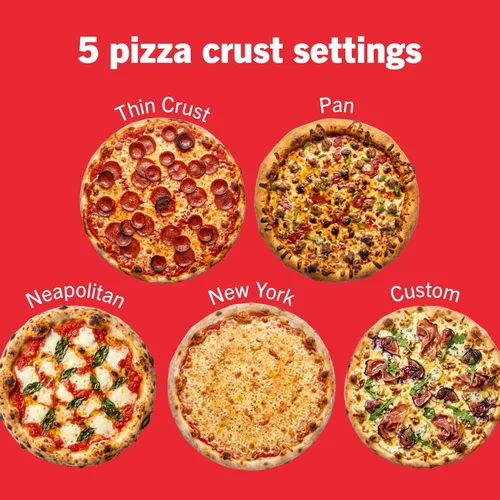 Miniatura 3 de Horno de pizza artesanal Ninja al aire libre, de 12 pulgadas, pizza en 3 minutos, napolitana, masa fina, estilo Nueva York y Chicago, personalizado
