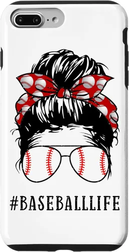Miniatura 12 de Mom Messy Hair Bun Aviators Glasses Baseball Mother Life Case for iPhone 17