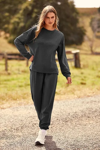 Miniatura 31 de Prettygarden - Conjunto de pijama de dos piezas para mujer, diseño de teñido anudado, sudadera informal de manga larga con pantalones largos, ropa