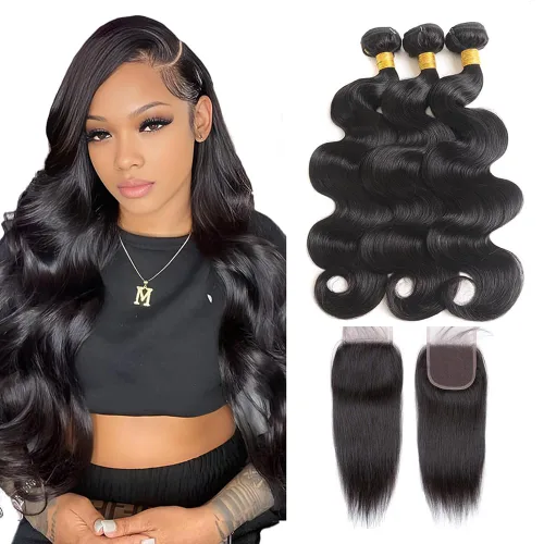 Miniatura 76 de Extensiones de pelo rizado brasileño de Selina, pelo virgen brasileño, 100 gramos/paquete, color natural (16 pulgadas, rizado)