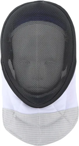 Miniatura 4 de Equipo protector de esgrima, forro impermeable, máscara de entrenamiento de esgrima, duradera, ligera, acabado antirreflejo, negro con babero grueso