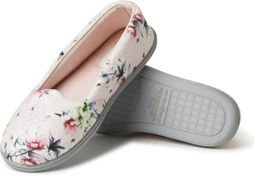 Miniatura 2 de Dearfoams - Rebecca Chenille cerrado espalda con pantuflas anchas
