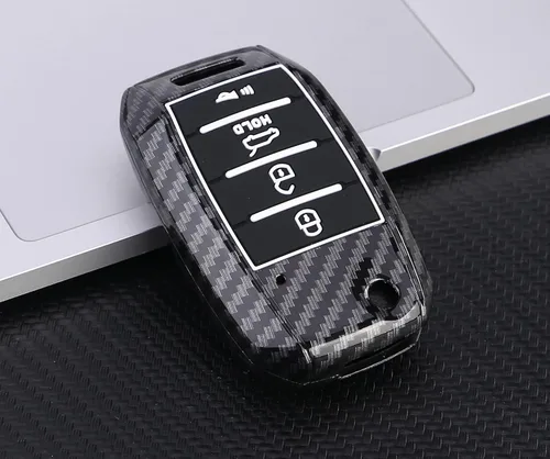 Miniatura 4 de Funda para llavero Kia Rio Optima Soul Sportage Sorento ABS Carbon