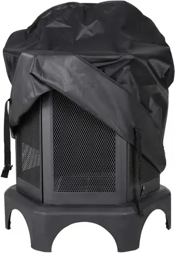 Miniatura 8 de Cubierta de Parrilla de 18 Pulgadas para Parrilla Redonda Cubierta Impermeable 600D Resistente Lona para Exteriores Cubierta de Parrilla BBQ